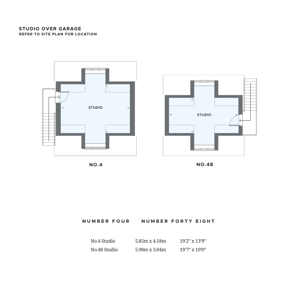 Studio floor plans 