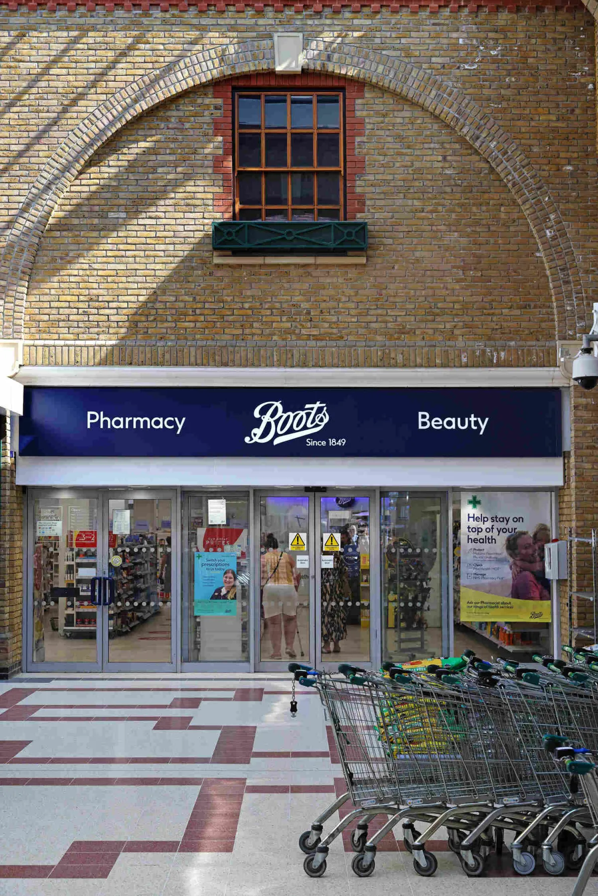 Boots pharmacy entrance 